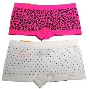 😀NWT GIRLS SEAMFREE BOYSHORT 2PC BUNDLE SIZE 6/6X